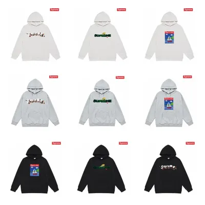Supreme Hoodie White Casual Sweatshirt