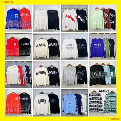 Amiri Sweater Multi Color Casual Knitwear