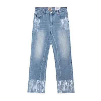 Gallery Dept Art On Display Light Blue Distressed Jeans