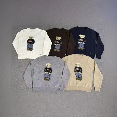 Ralph Lauren Bear Sweater Multi Color Casual Knitwear