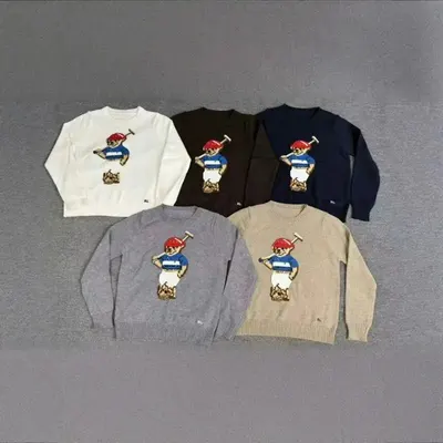 Ralph Lauren Polo Bear Knit Sweater Multicolor Casual
